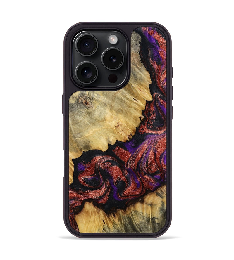 iPhone 16 Pro Wood Phone Case - Konner (Purple, 800415)