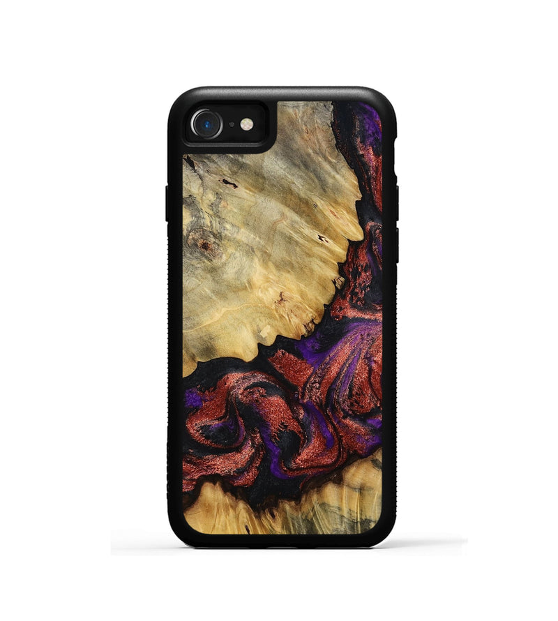 iPhone SE Wood Phone Case - Konner (Purple, 800415)