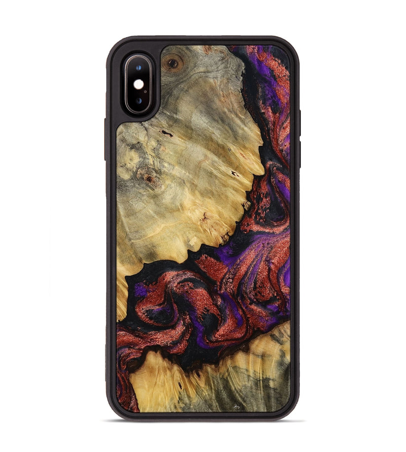 iPhone Xs Max Wood Phone Case - Konner (Purple, 800415)