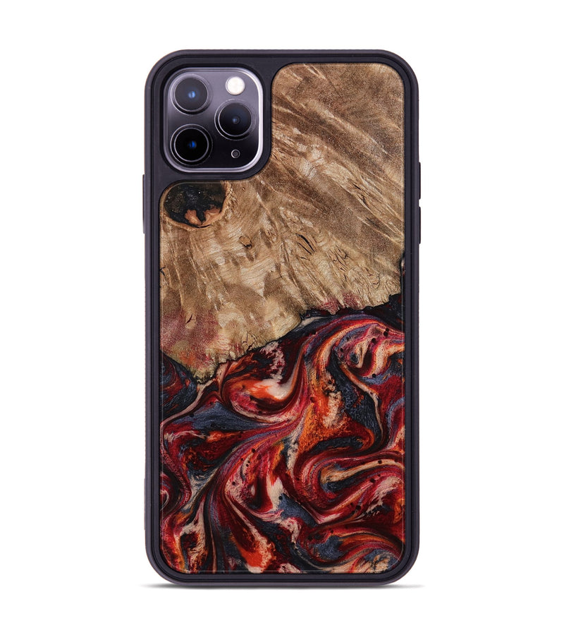 iPhone 11 Pro Max Wood Phone Case - Brandi (Red, 800417)