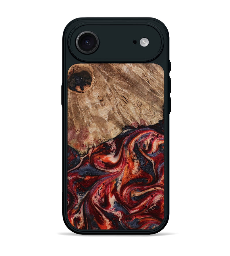 iPhone 17 Air Wood Phone Case - Brandi (Red, 800417)