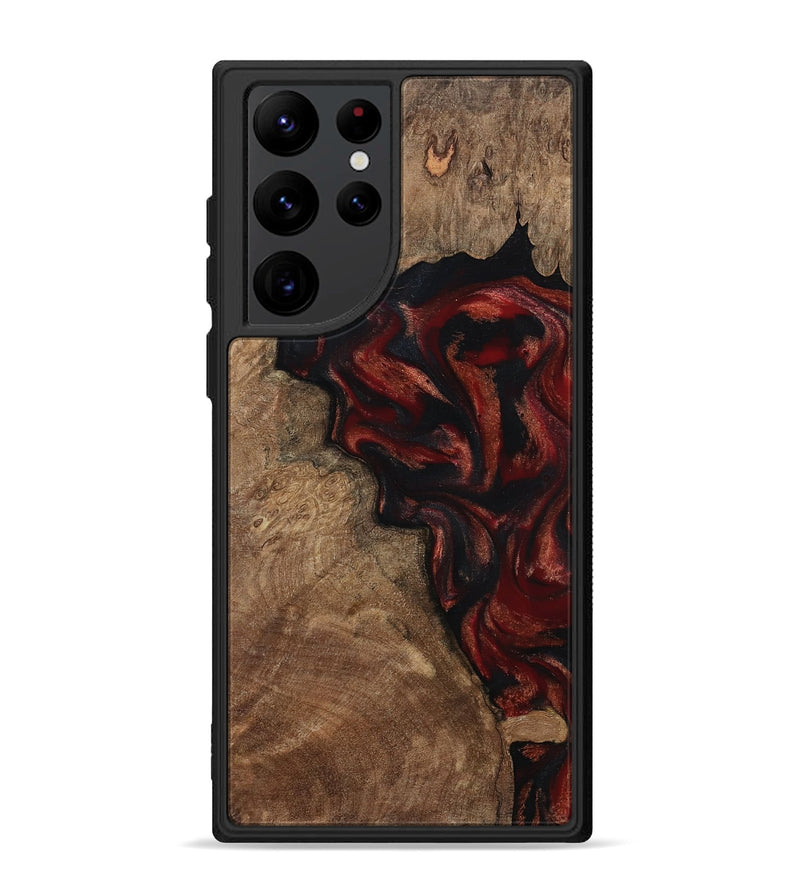 Galaxy S22 Ultra Wood Phone Case - Kenny (Red, 800418)