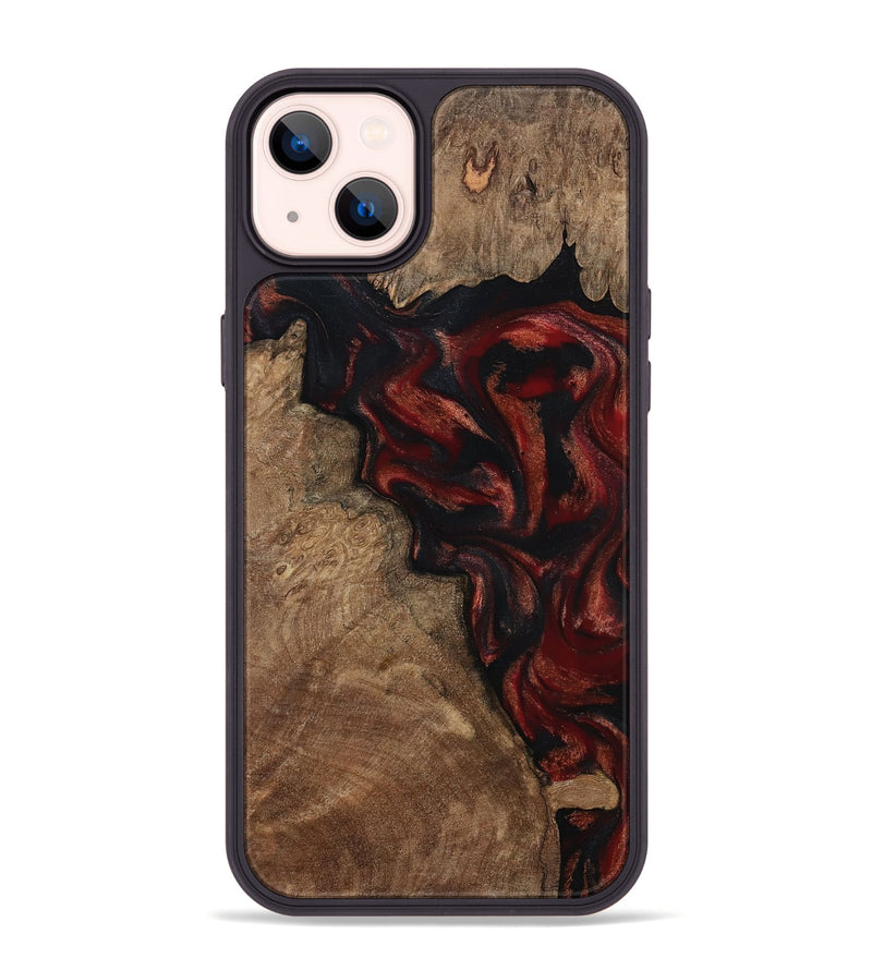 iPhone 14 Plus Wood Phone Case - Kenny (Red, 800418)