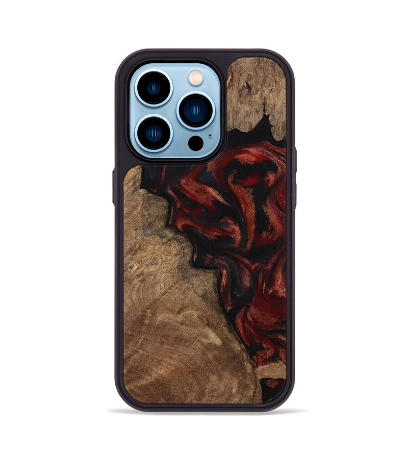 iPhone 14 Pro Wood Phone Case - Kenny (Red, 800418)