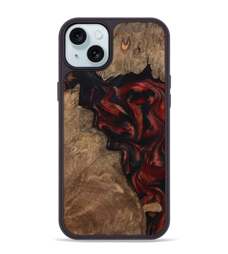 iPhone 15 Plus Wood Phone Case - Kenny (Red, 800418)
