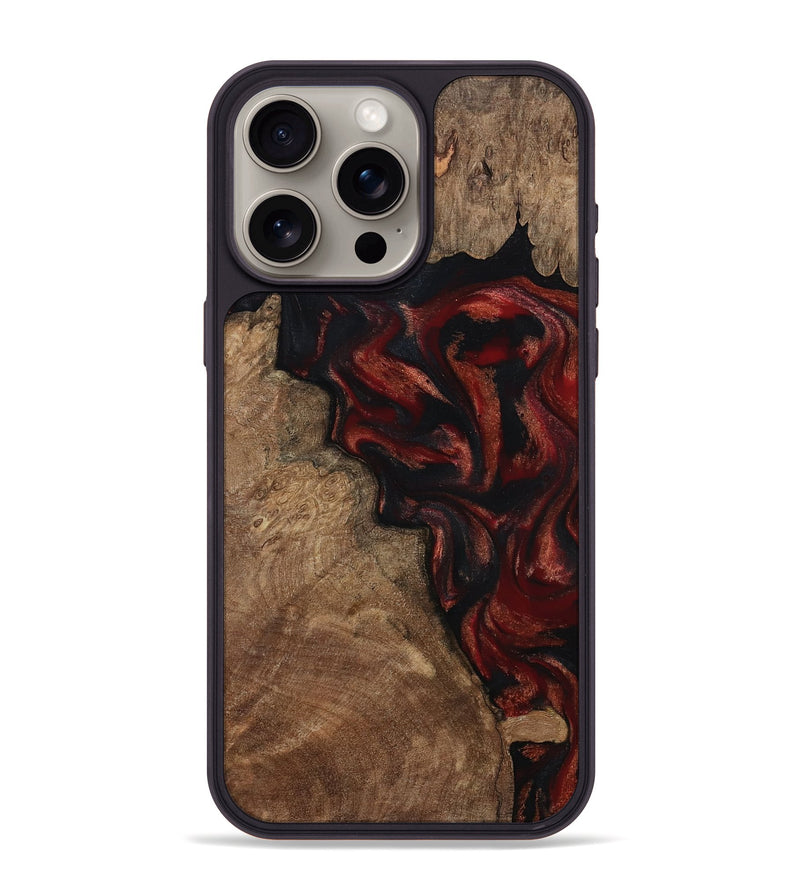 iPhone 15 Pro Max Wood Phone Case - Kenny (Red, 800418)