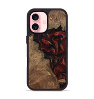 iPhone 16 Wood Phone Case - Kenny (Red, 800418)