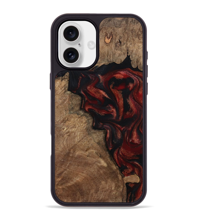 iPhone 16 Plus Wood Phone Case - Kenny (Red, 800418)