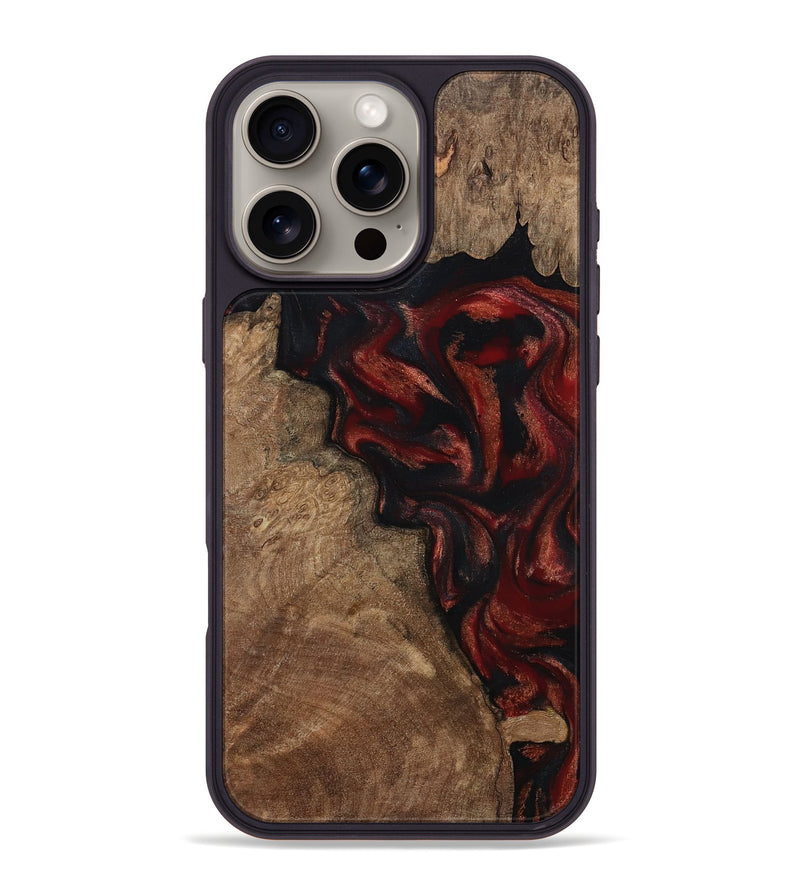 iPhone 16 Pro Max Wood Phone Case - Kenny (Red, 800418)