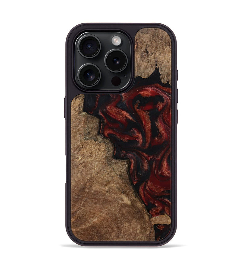 iPhone 16 Pro Wood Phone Case - Kenny (Red, 800418)