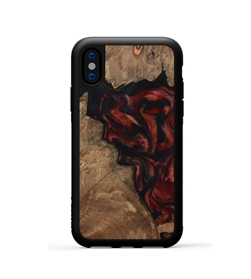 iPhone Xs Wood Phone Case - Kenny (Red, 800418)