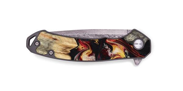 EDC Wood Pocket Knife - Mable (Red, 800419)
