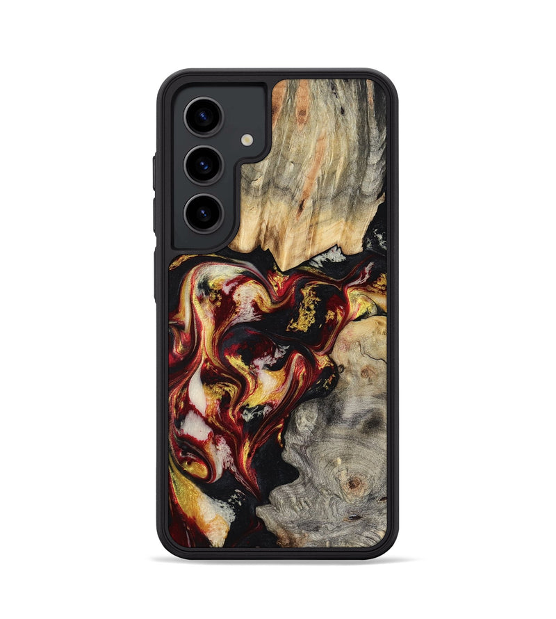 Galaxy S24 Wood Phone Case - Mable (Red, 800419)