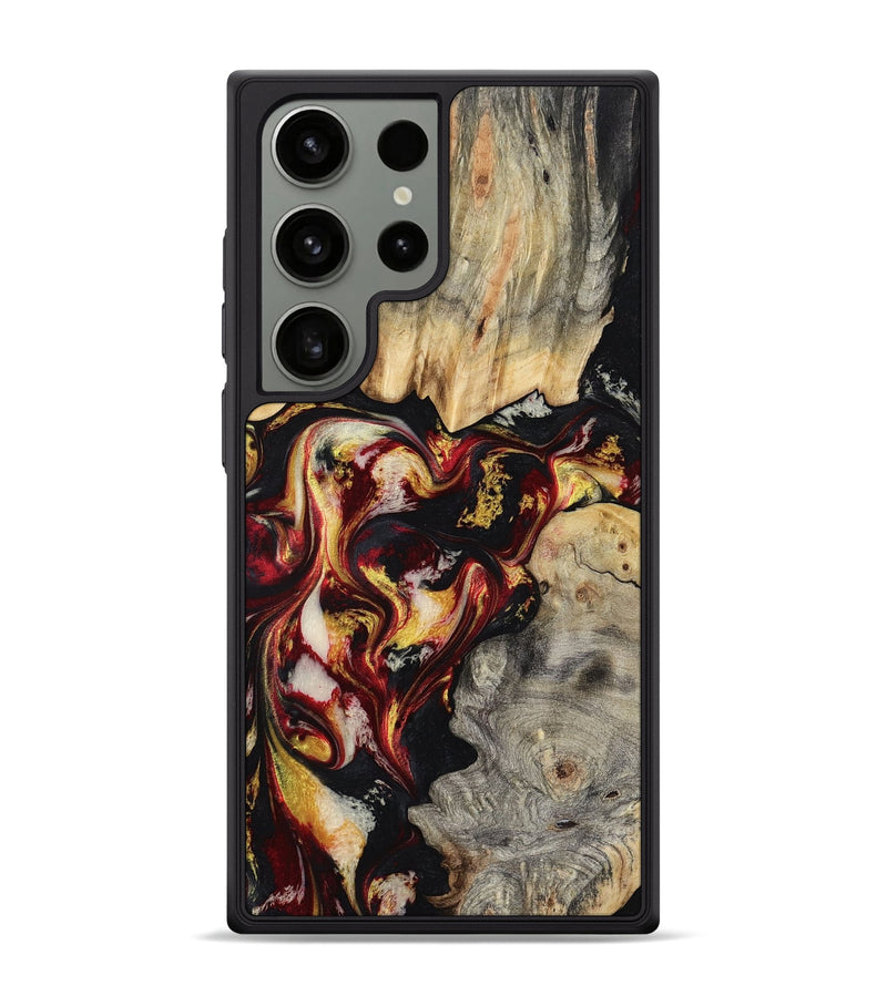 Galaxy S24 Ultra Wood Phone Case - Mable (Red, 800419)