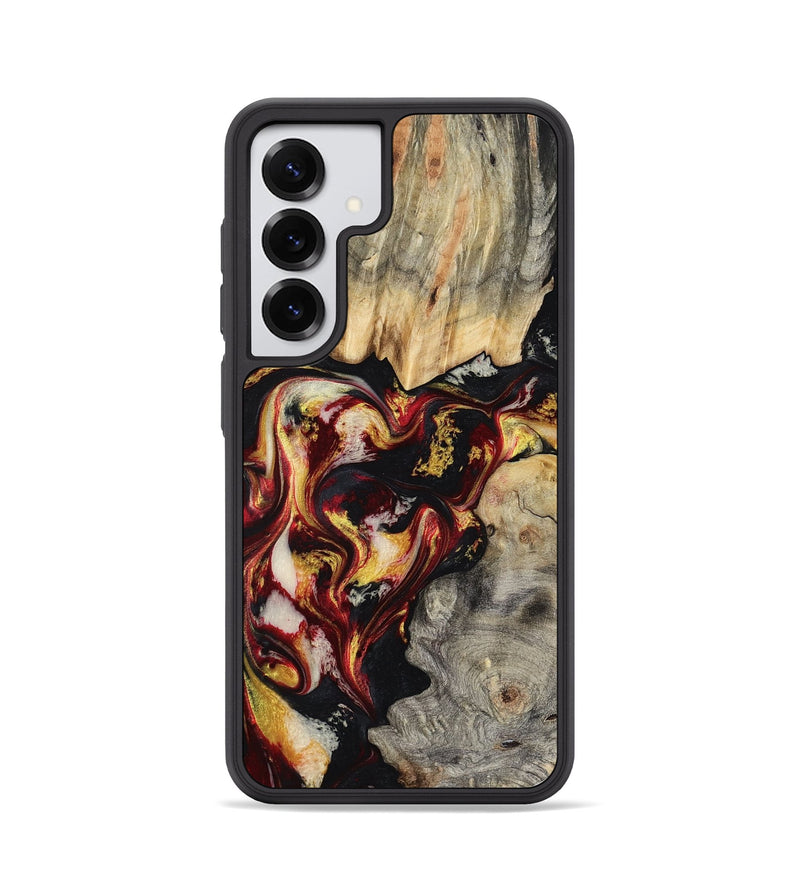 Galaxy S25 Wood Phone Case - Mable (Red, 800419)