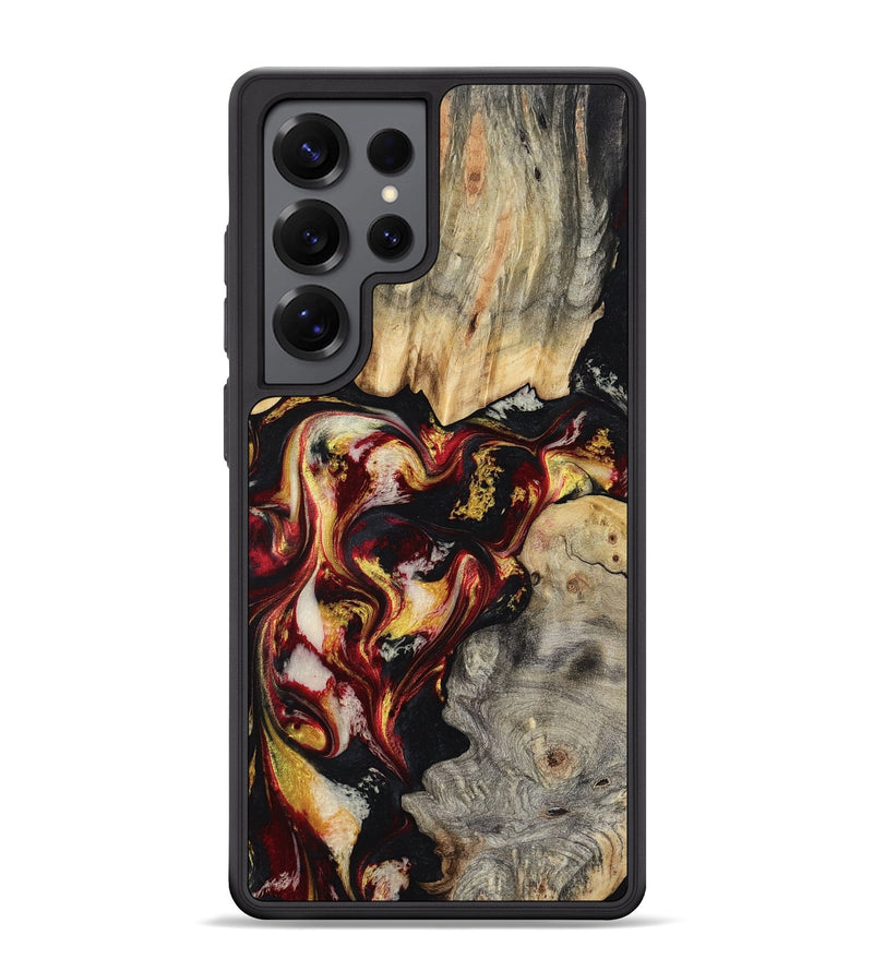 Galaxy S25 Ultra Wood Phone Case - Mable (Red, 800419)