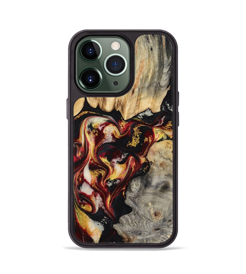 iPhone 13 Pro Wood Phone Case - Mable (Red, 800419)