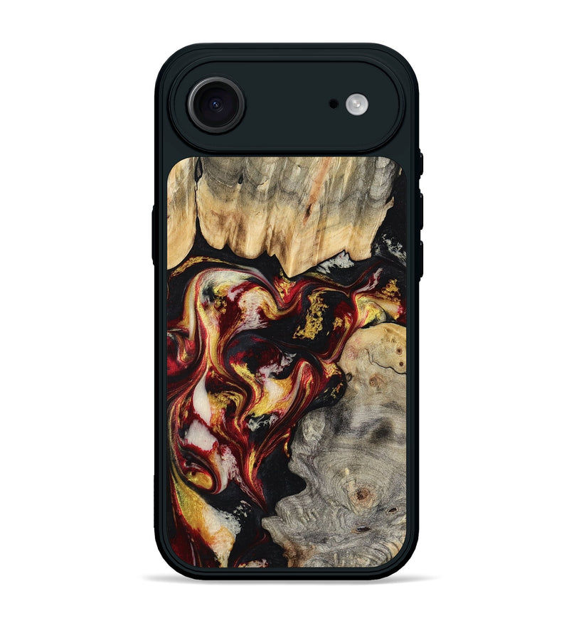 iPhone 17 Air Wood Phone Case - Mable (Red, 800419)