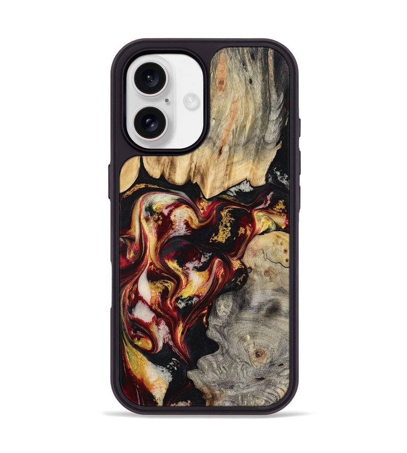 iPhone 17 Wood Phone Case - Mable (Red, 800419)