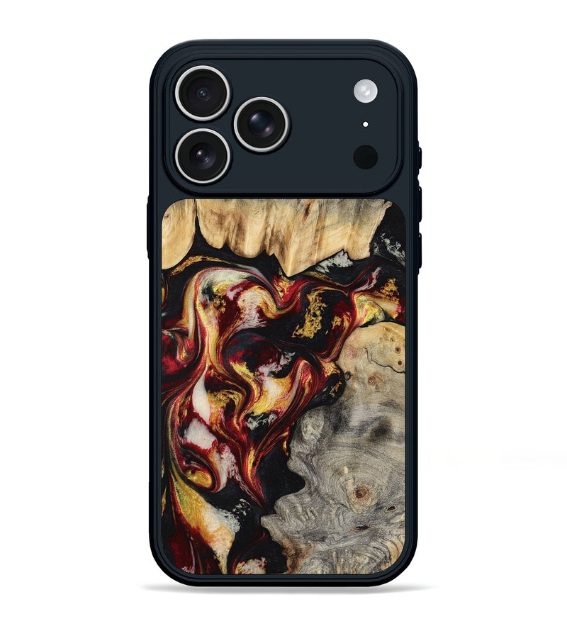 iPhone 17 Pro Max Wood Phone Case - Mable (Red, 800419)