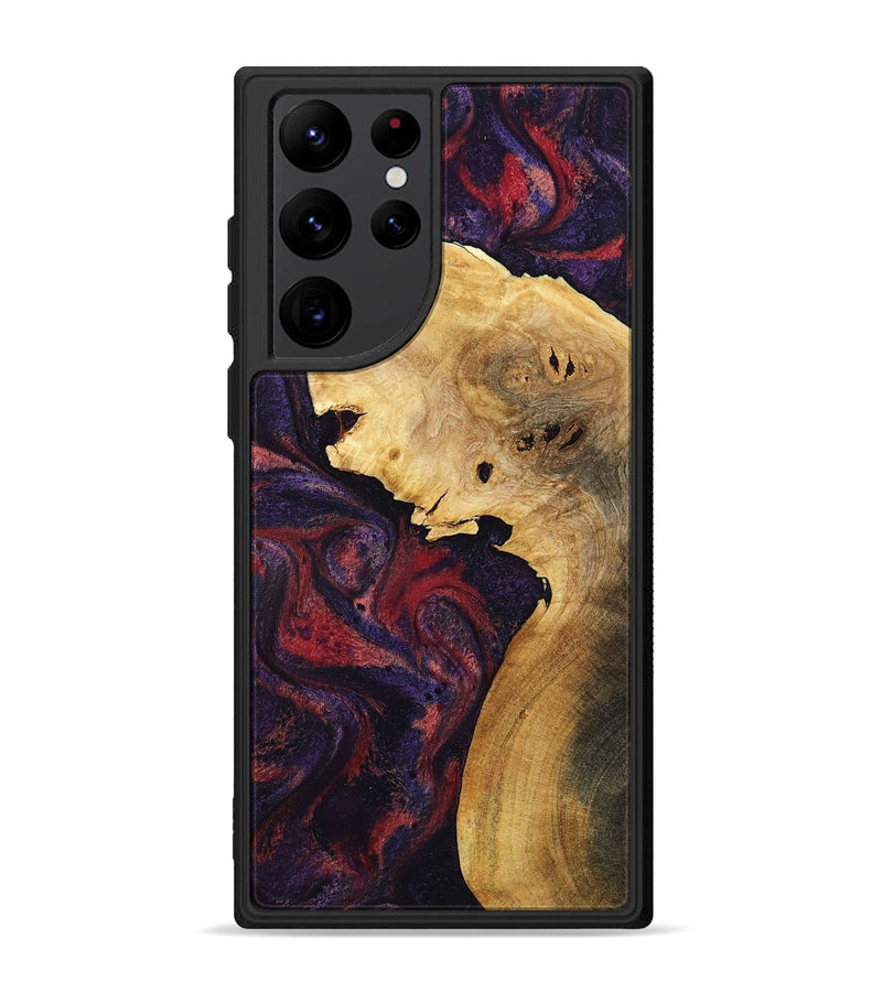 Galaxy S22 Ultra Wood Phone Case - Clair (Red, 800420)