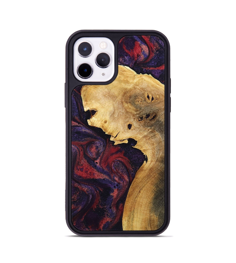 iPhone 11 Pro Wood Phone Case - Clair (Red, 800420)