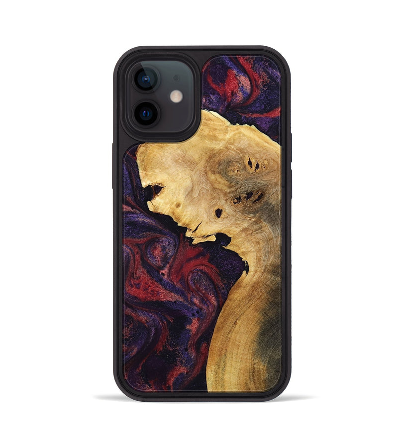 iPhone 12 Wood Phone Case - Clair (Red, 800420)
