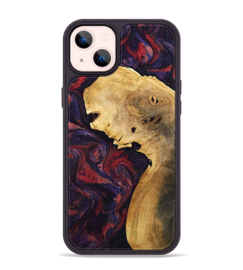 iPhone 14 Plus Wood Phone Case - Clair (Red, 800420)