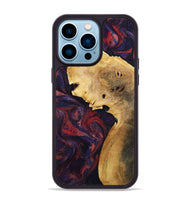 iPhone 14 Pro Max Wood Phone Case - Clair (Red, 800420)