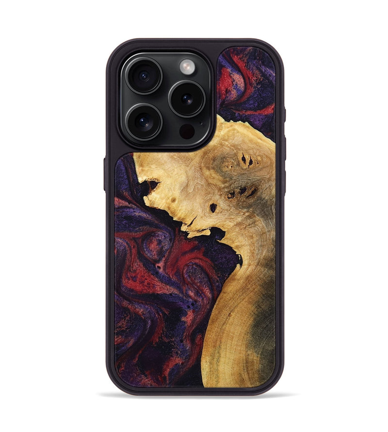 iPhone 15 Pro Wood Phone Case - Clair (Red, 800420)