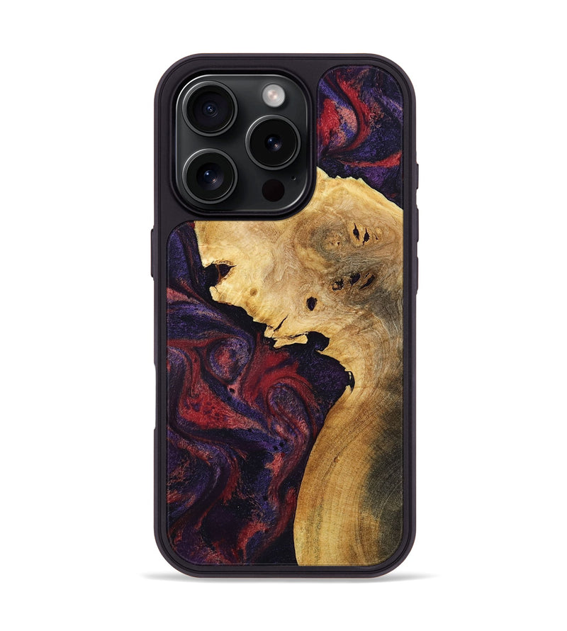 iPhone 16 Pro Wood Phone Case - Clair (Red, 800420)