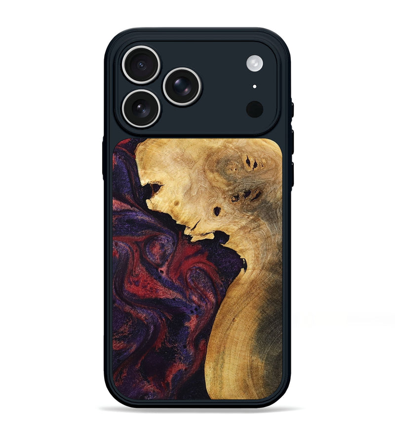 iPhone 17 Pro Max Wood Phone Case - Clair (Red, 800420)