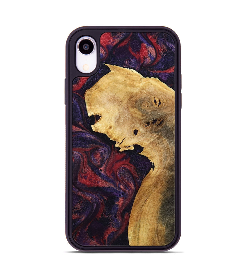 iPhone Xr Wood Phone Case - Clair (Red, 800420)