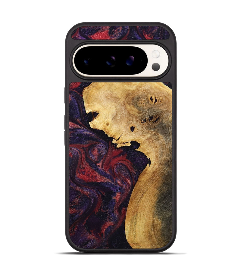 Pixel 9 Pro Wood Phone Case - Clair (Red, 800420)