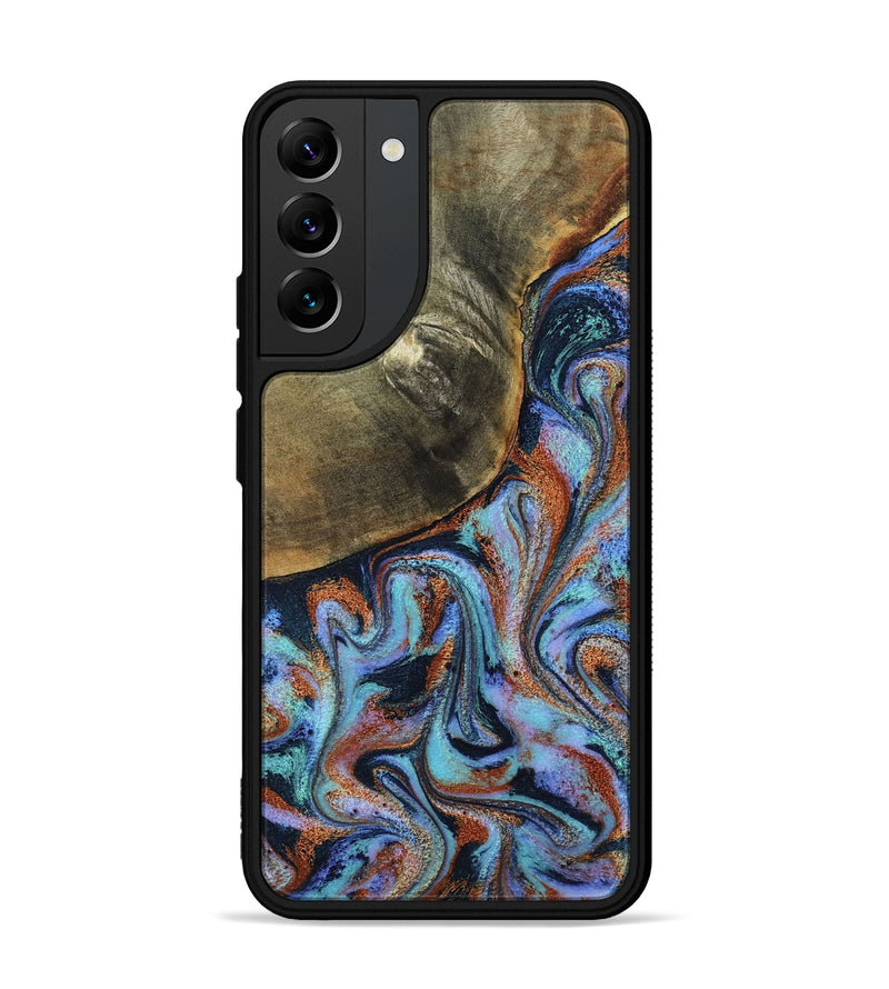 Galaxy S22 Plus Wood Phone Case - Dallas (Teal & Gold, 800431)