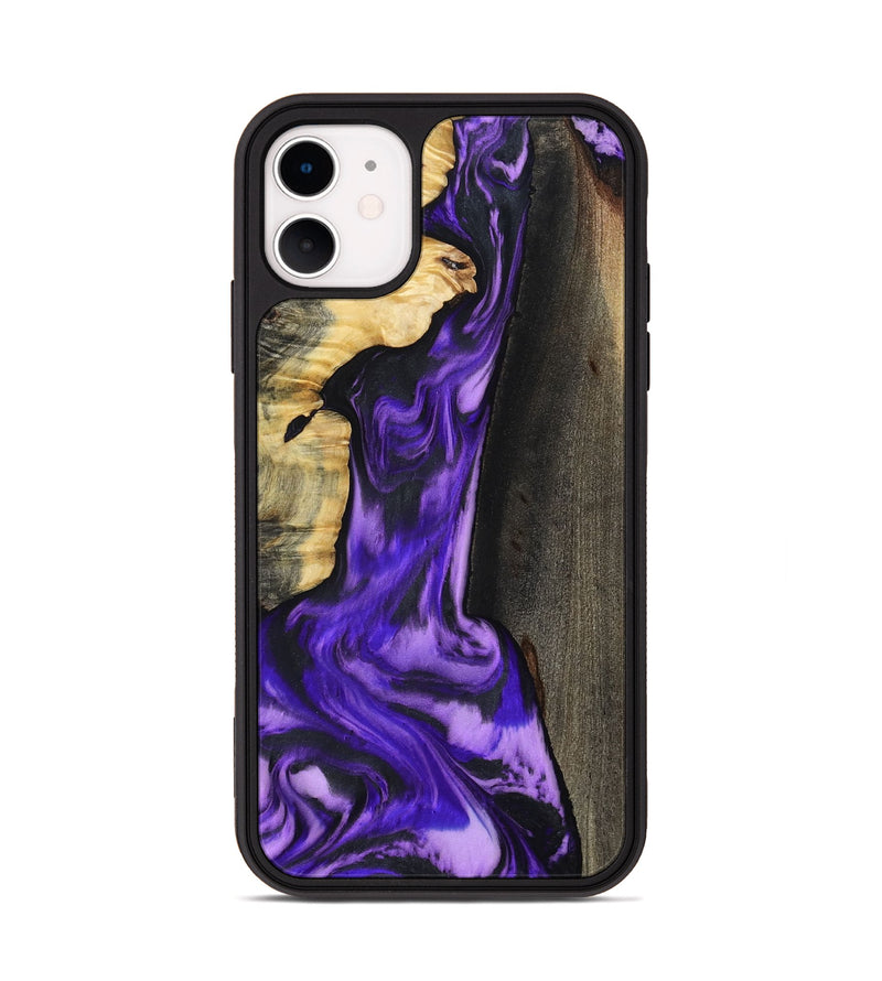 iPhone 11 Wood Phone Case - Casey (Purple, 800433)