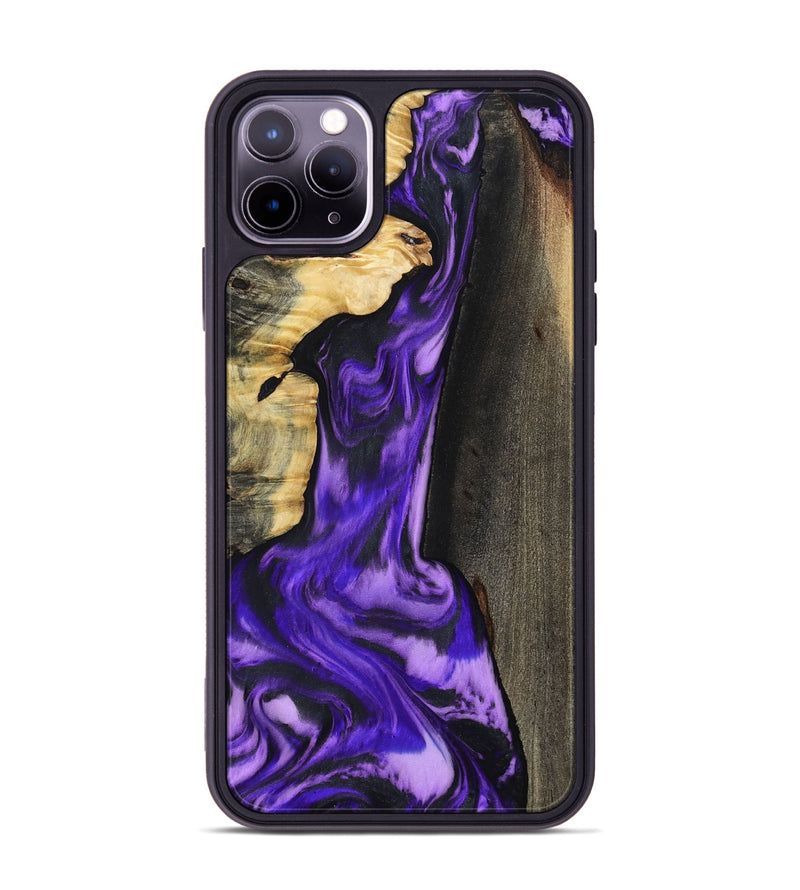 iPhone 11 Pro Max Wood Phone Case - Casey (Purple, 800433)