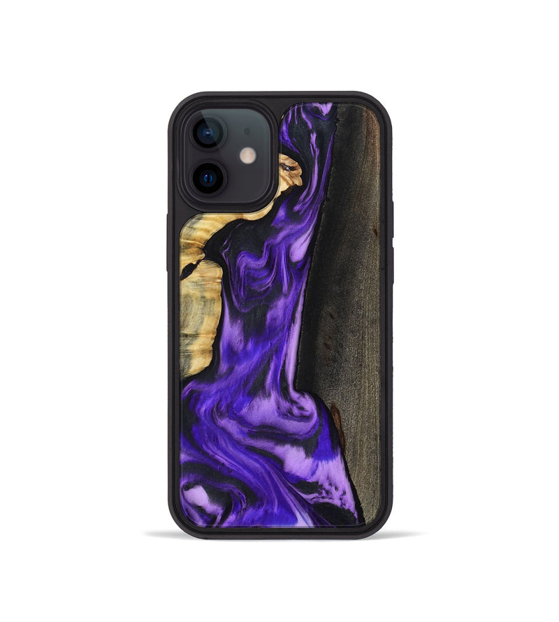 iPhone 12 mini Wood Phone Case - Casey (Purple, 800433)