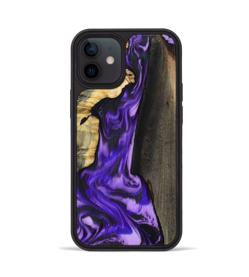 iPhone 12 Wood Phone Case - Casey (Purple, 800433)