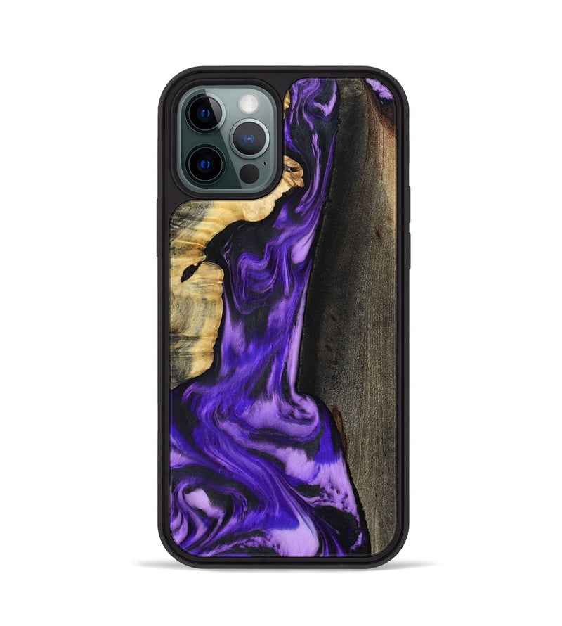 iPhone 12 Pro Wood Phone Case - Casey (Purple, 800433)