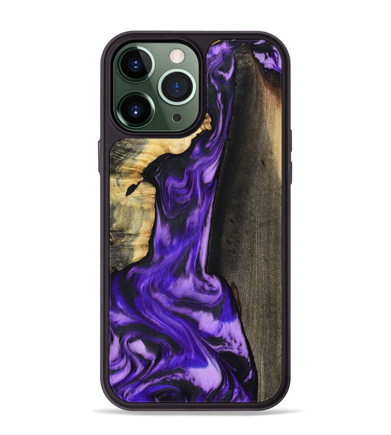 iPhone 13 Pro Max Wood Phone Case - Casey (Purple, 800433)