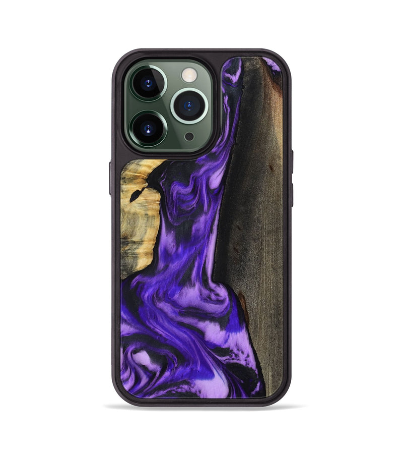 iPhone 13 Pro Wood Phone Case - Casey (Purple, 800433)