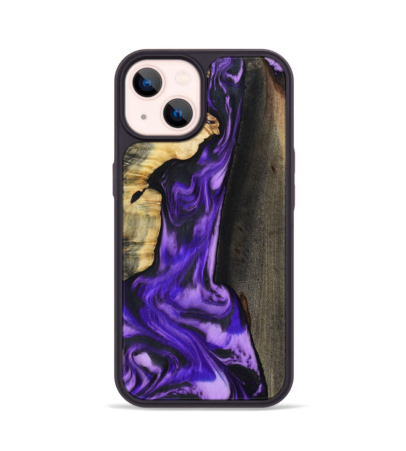 iPhone 14 Wood Phone Case - Casey (Purple, 800433)