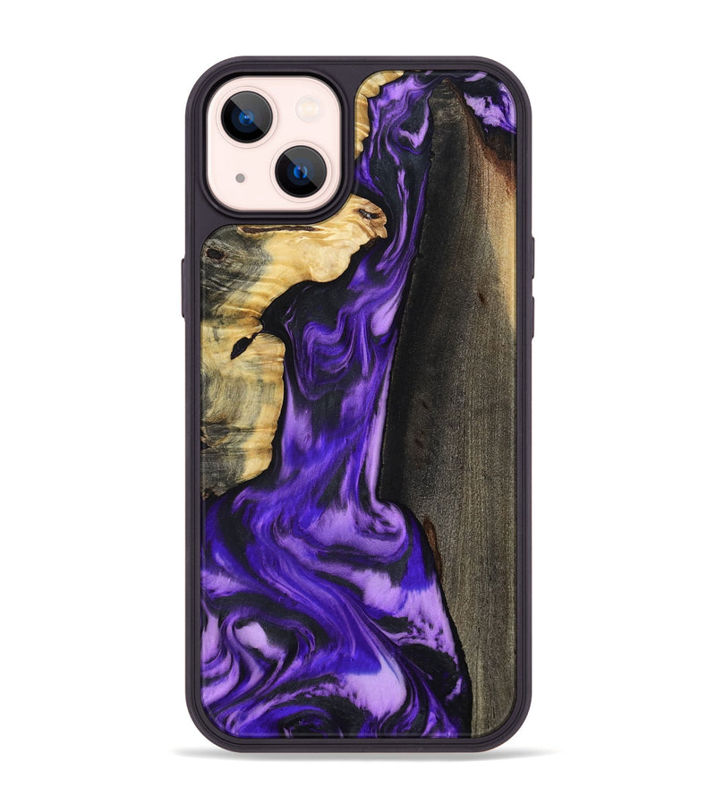 iPhone 14 Plus Wood Phone Case - Casey (Purple, 800433)