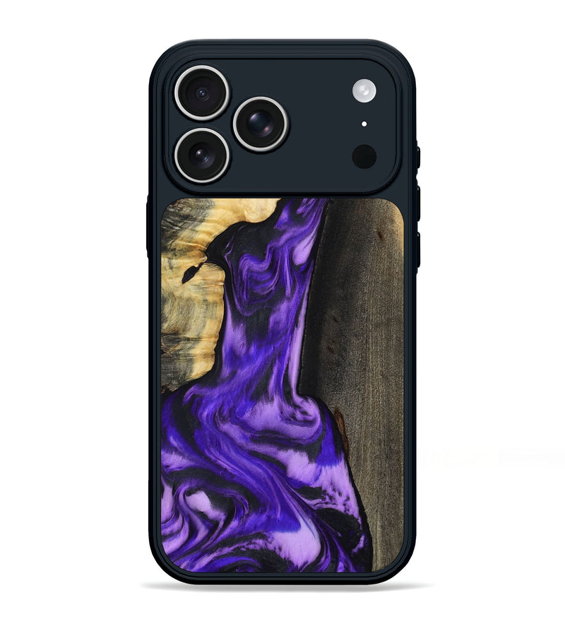 iPhone 17 Pro Max Wood Phone Case - Casey (Purple, 800433)