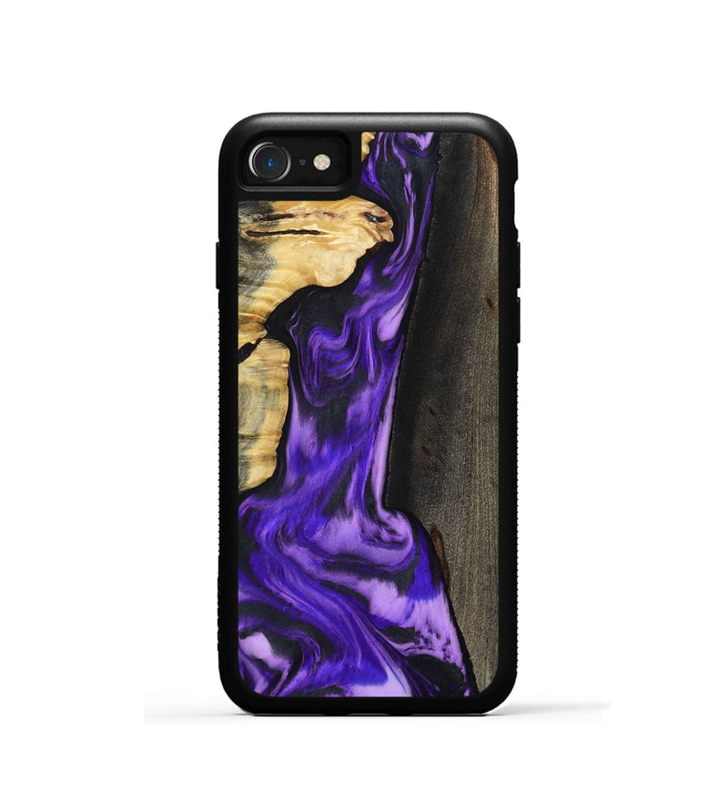 iPhone SE Wood Phone Case - Casey (Purple, 800433)