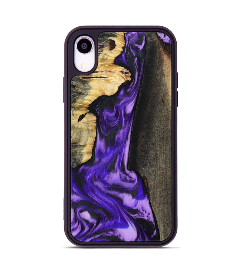 iPhone Xr Wood Phone Case - Casey (Purple, 800433)
