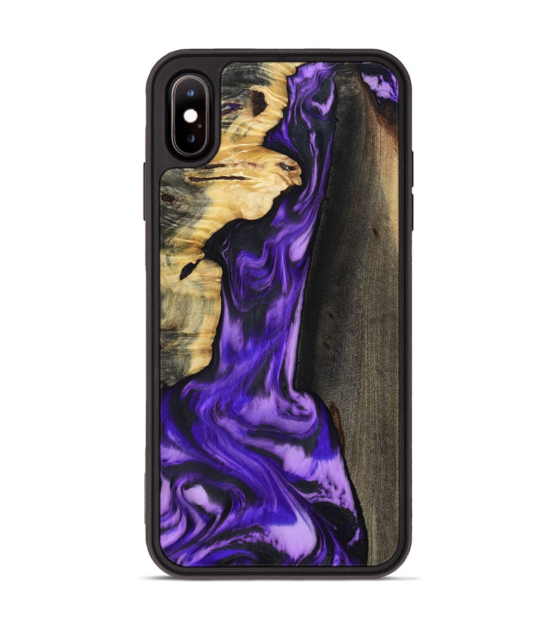 iPhone Xs Max Wood Phone Case - Casey (Purple, 800433)