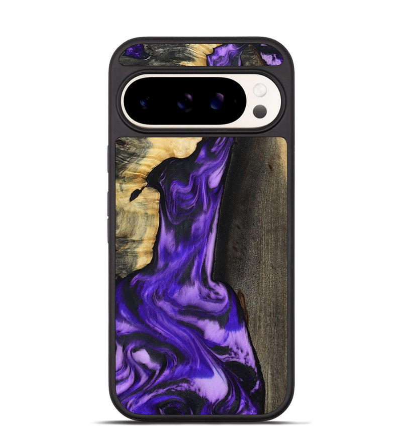 Pixel 9 Wood Phone Case - Casey (Purple, 800433)