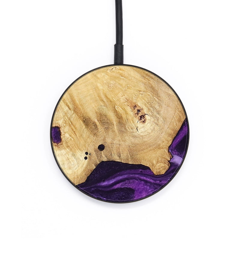 Circle Wood Wireless Charger - Sadye (Purple, 800435)